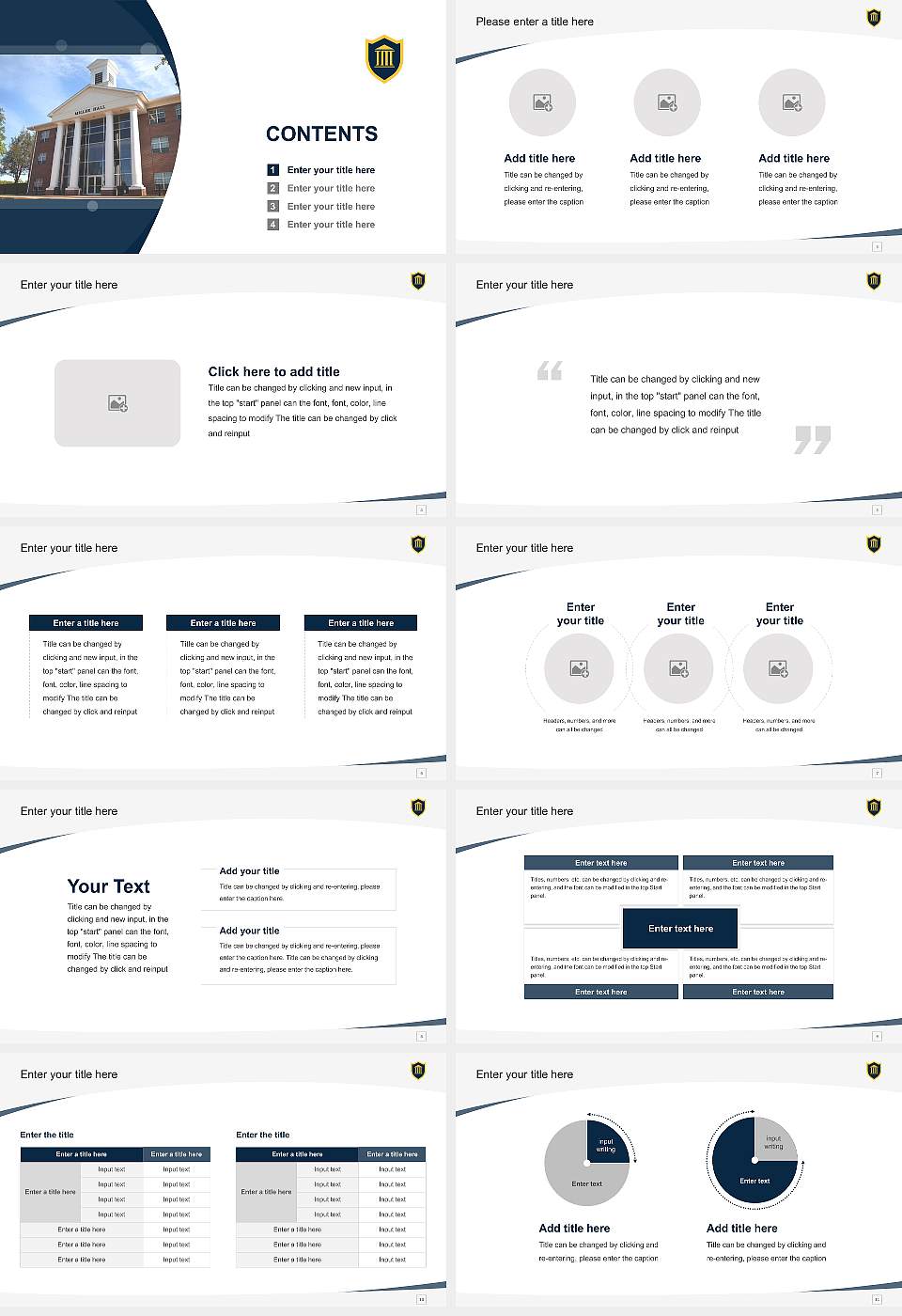 Truett Mcconnell University Course/Courseware Creation PPT Template16:9 ratio PPT effect preview image2