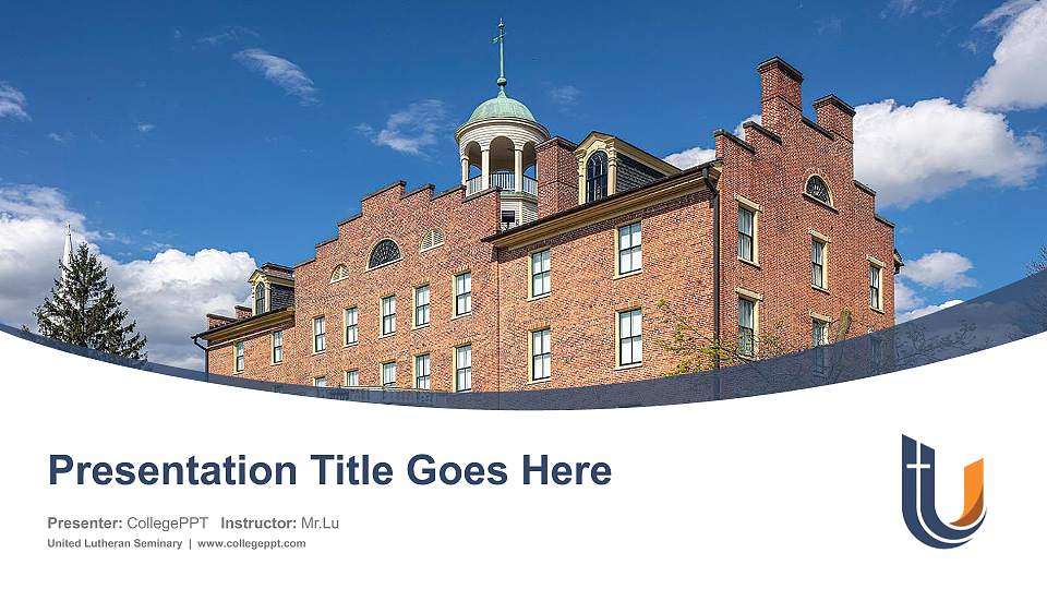United Lutheran Seminary Course/Courseware Creation PPT Template16:9 ratio PPT effect preview image