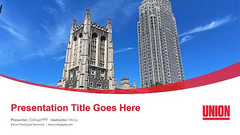 Union Theological Seminary Course/Courseware Creation PPT Template