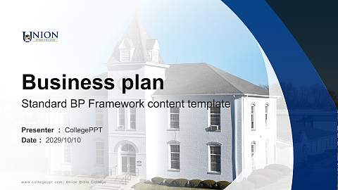 Union Bible College Competition/Entrepreneurship Contest PPT Template