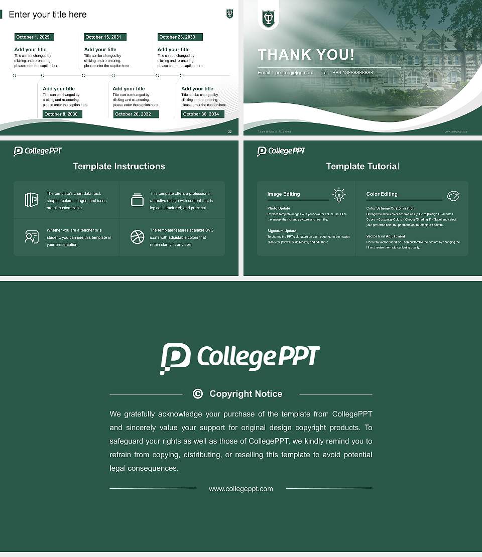 Tulane University of Louisiana Lecture Sharing and Networking Event PPT Template16:9 ratio PPT effect preview image4