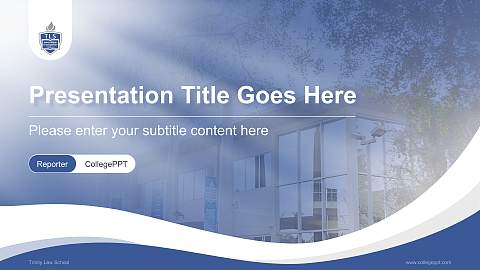 Trinity Law School Lecture Sharing and Networking Event PPT Template