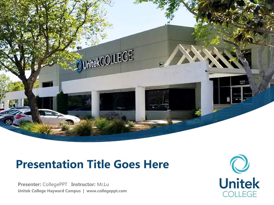 Unitek College Hayward Campus Course/Courseware Creation PPT Template4:3 ratio PPT effect preview image5
