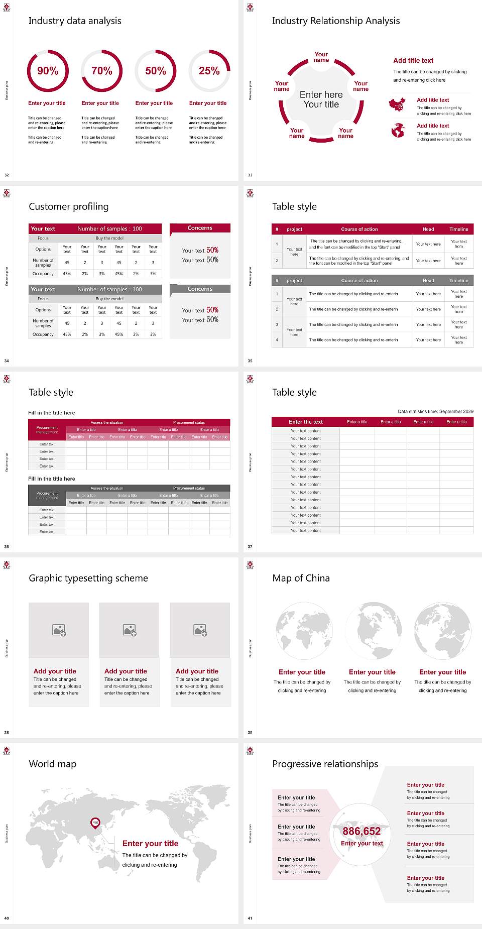 Union University Competition/Entrepreneurship Contest PPT Template4:3 ratio PPT effect preview image5