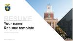 United States Coast Guard Academy履歴書PPTテンプレート
