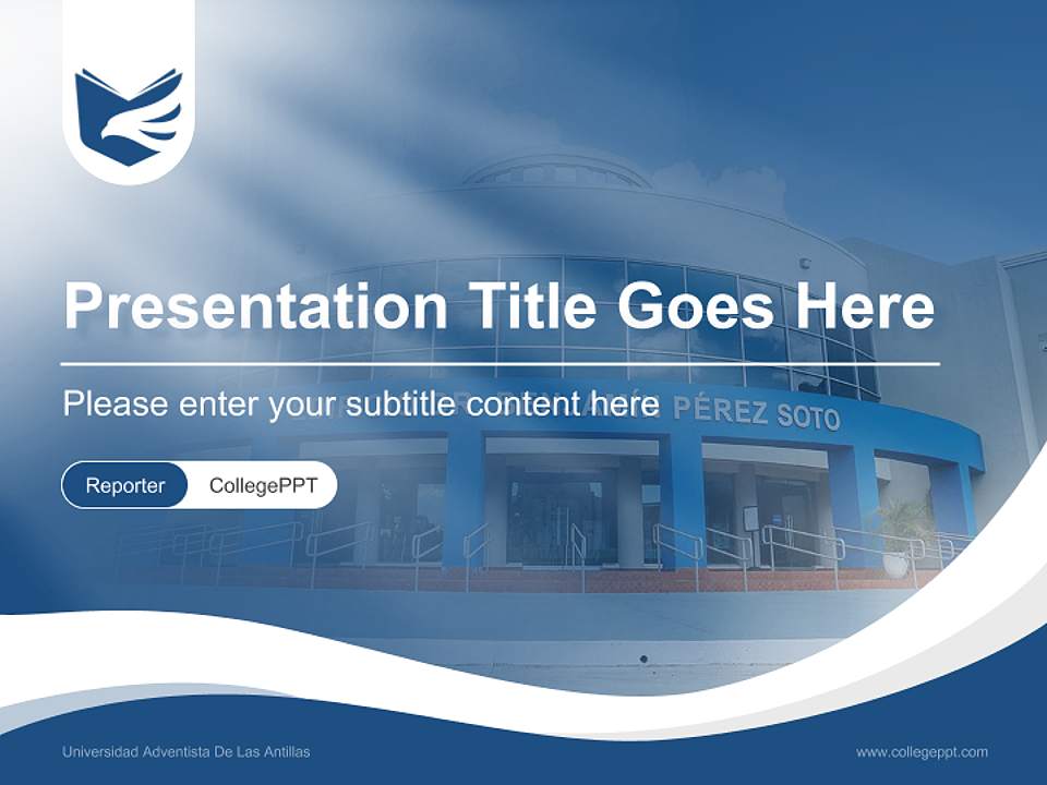 Universidad Adventista De Las Antillas Lecture Sharing and Networking Event PPT Template4:3 ratio PPT effect preview image4