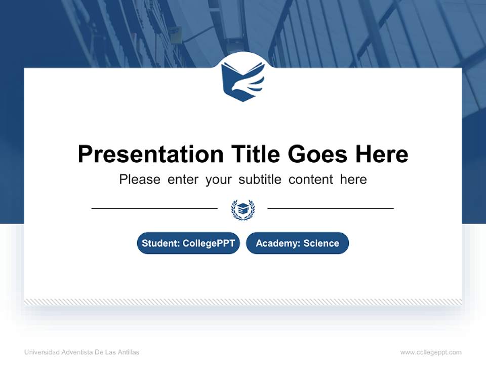 Universidad Adventista De Las Antillas National Scholarship Defense PPT Template4:3 ratio PPT effect preview image4