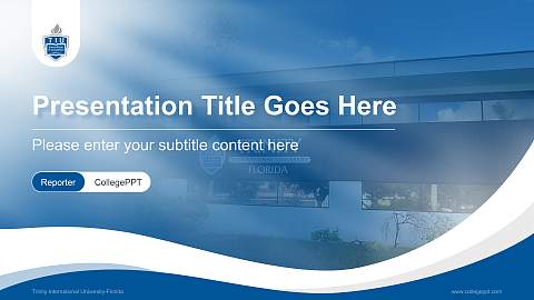 Trinity International University-Florida Lecture Sharing and Networking Event PPT Template