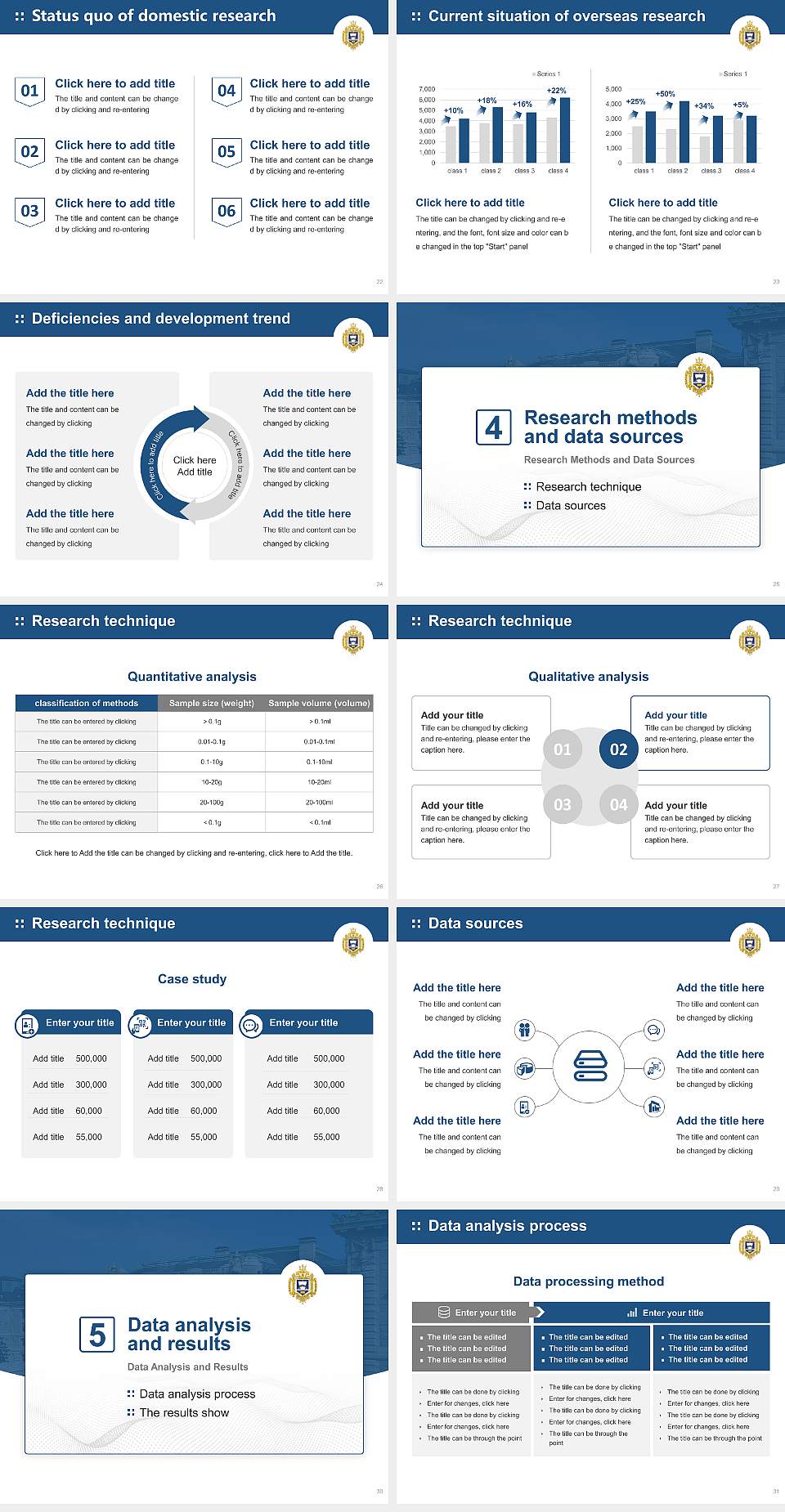 United States Naval Academy Graduation Thesis Defense PPT Template4:3 ratio PPT effect preview image4