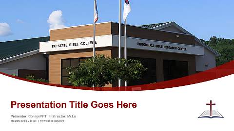 Tri-State Bible College Course/Courseware Creation PPT Template