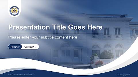 United States Merchant Marine Academy Lecture Sharing and Networking Event PPT Template