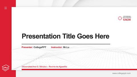 Universidad Ana G. Méndez – Recinto de Aguadilla Thesis Proposal/Graduation Defense PPT Template