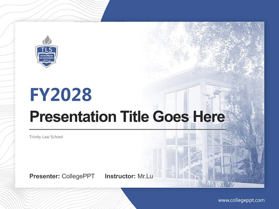 Trinity Law School Academic Presentation/Research Findings Report PPT Template4:3 ratio PPT effect preview image5