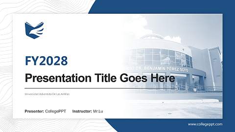 Universidad Adventista De Las Antillas Academic Presentation/Research Findings Report PPT Template