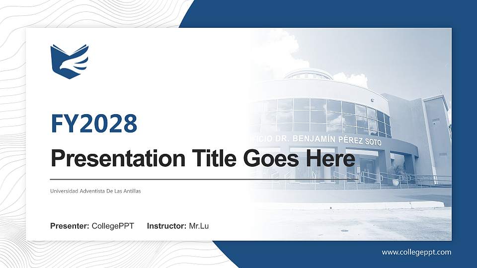 Universidad Adventista De Las Antillas Academic Presentation/Research Findings Report PPT Template16:9 ratio PPT effect preview image