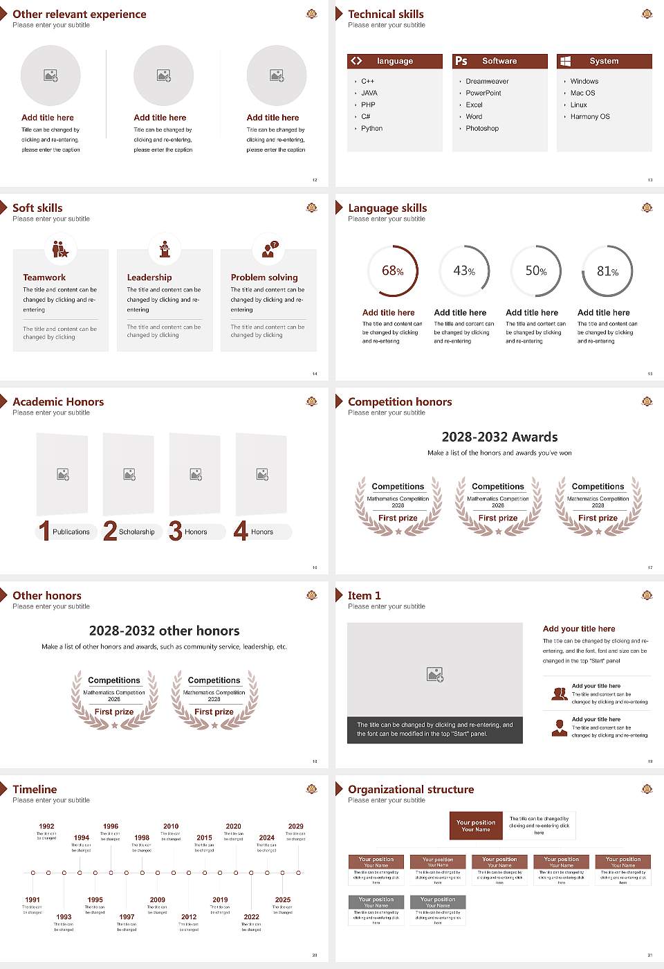 United Talmudical Seminary Resume PPT Template16:9 ratio PPT effect preview image3