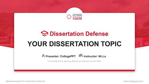 Universidad Ana G. Méndez, Recinto de Yabucoa Graduation Thesis Defense PPT Template