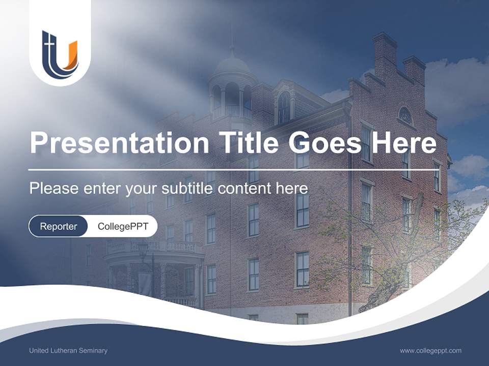 United Lutheran Seminary Lecture Sharing and Networking Event PPT Template4:3 ratio PPT effect preview image4