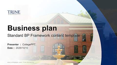 Trine University Competition/Entrepreneurship Contest PPT Template