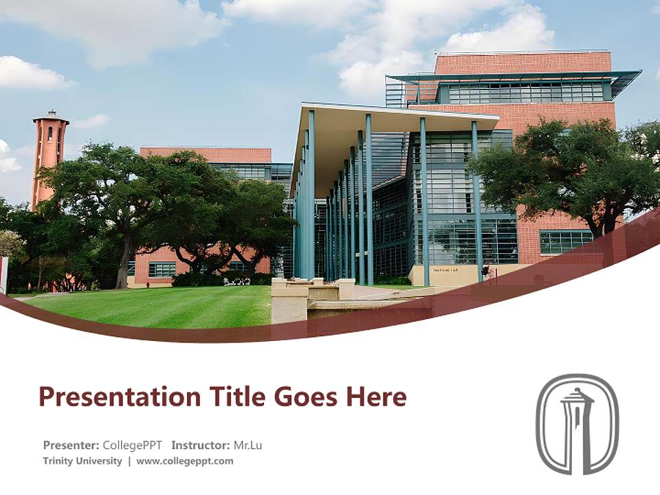 Trinity University Course/Courseware Creation PPT Template4:3 ratio PPT effect preview image5