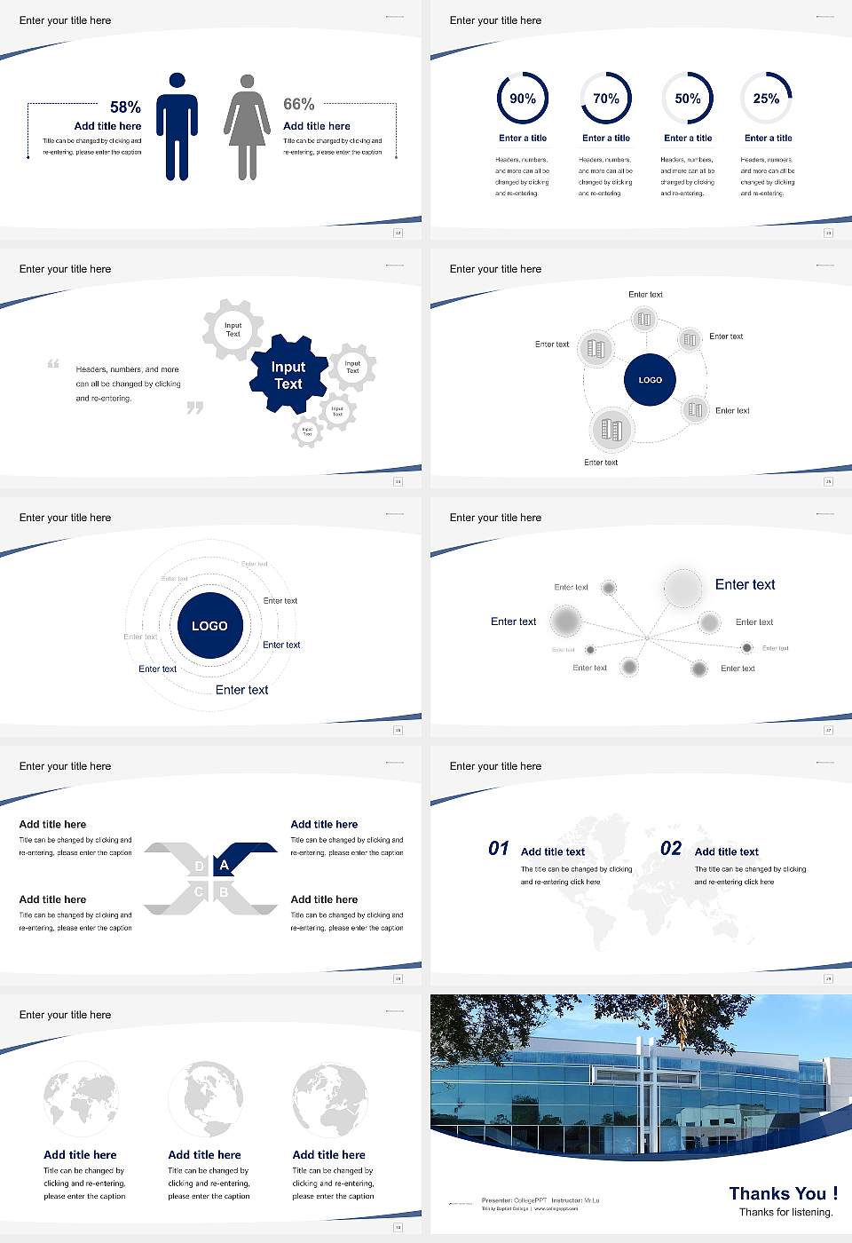 Trinity Baptist College Course/Courseware Creation PPT Template16:9 ratio PPT effect preview image4