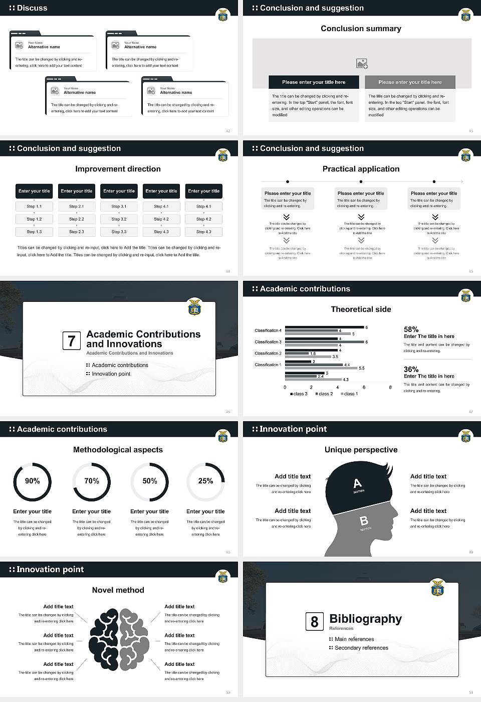 United States Coast Guard Academy Graduation Thesis Defense PPT Template16:9 ratio PPT effect preview image6