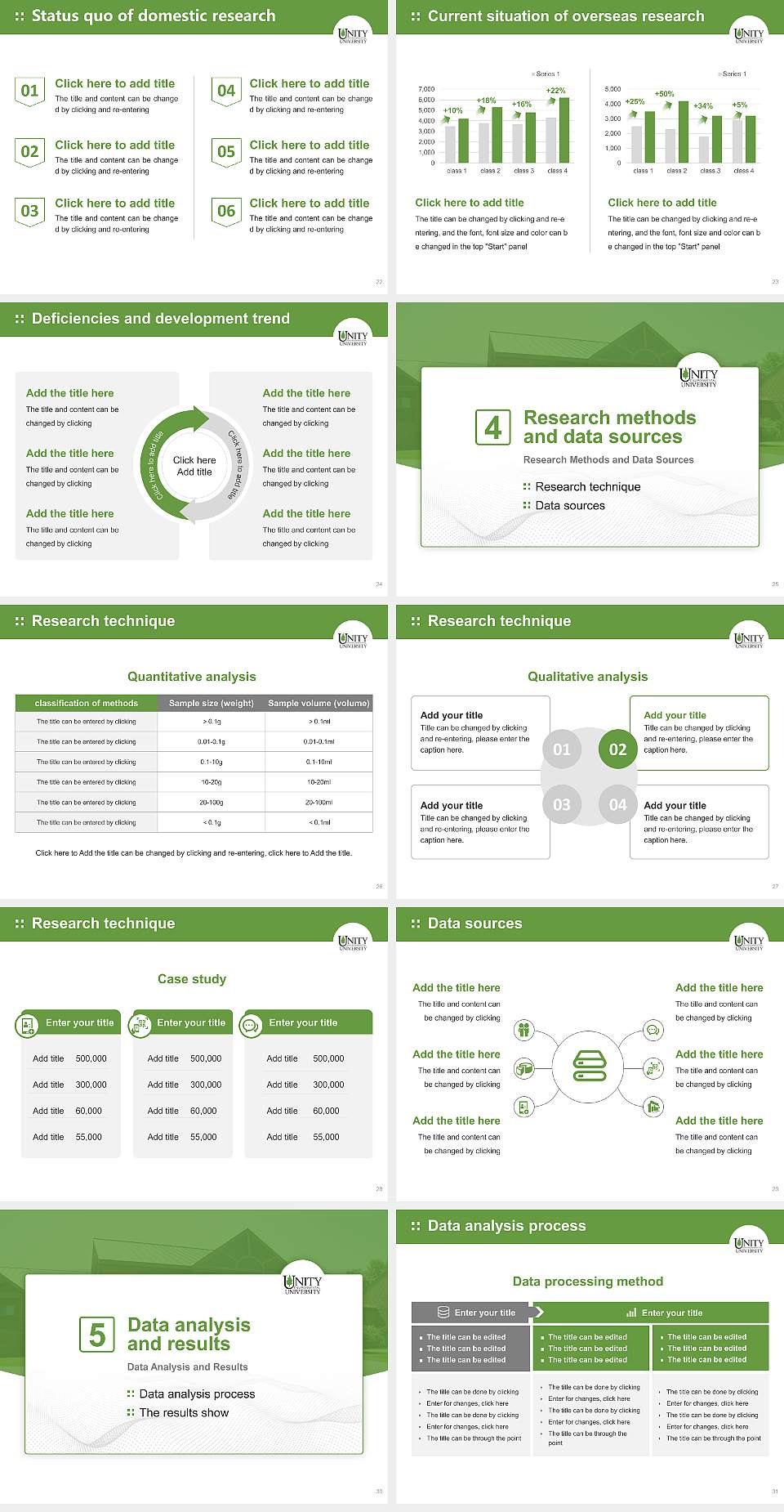 Unity Environmental University Graduation Thesis Defense PPT Template4:3 ratio PPT effect preview image4
