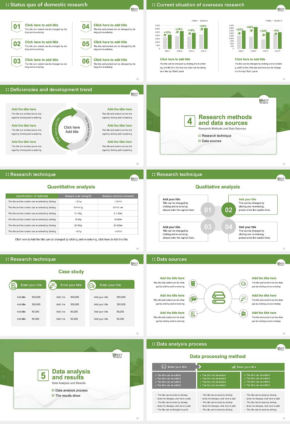 Unity Environmental University Graduation Thesis Defense PPT Template16:9 ratio PPT effect preview image4