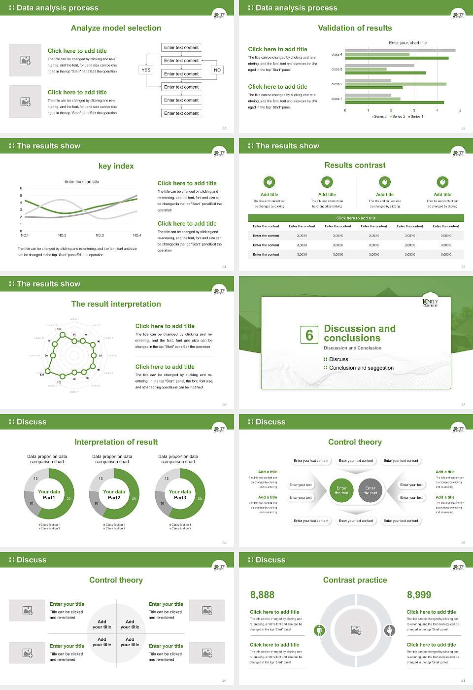 Unity Environmental University Graduation Thesis Defense PPT Template16:9 ratio PPT effect preview image5
