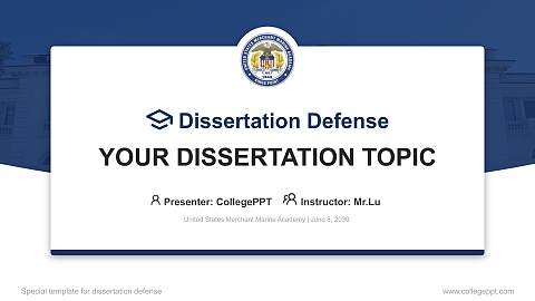 United States Merchant Marine Academy Graduation Thesis Defense PPT Template