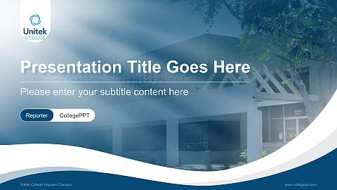 Unitek College Hayward Campus Lecture Sharing and Networking Event PPT Template