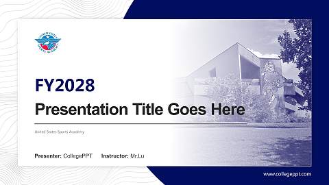 United States Sports Academy Academic Presentation/Research Findings Report PPT Template