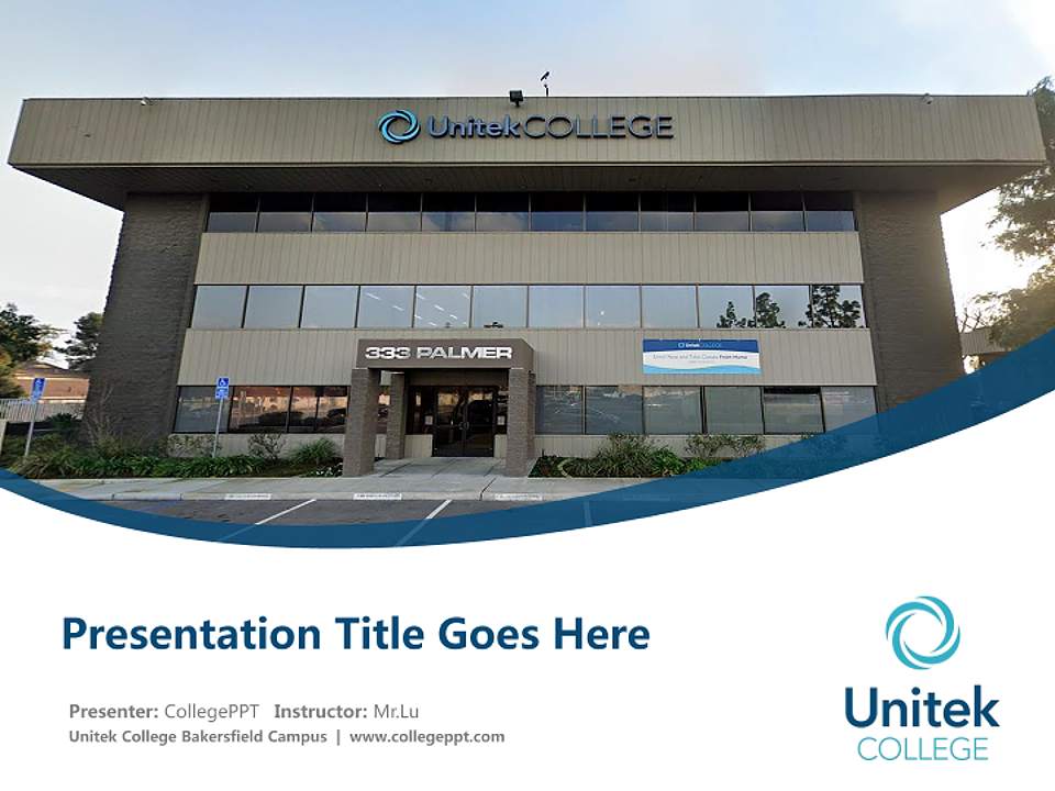 Unitek College Bakersfield Campus Course/Courseware Creation PPT Template4:3 ratio PPT effect preview image5