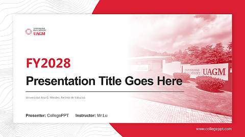 Universidad Ana G. Méndez, Recinto de Yabucoa Academic Presentation/Research Findings Report PPT Template