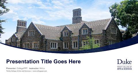 Trinity College of Arts and Sciences Course/Courseware Creation PPT Template