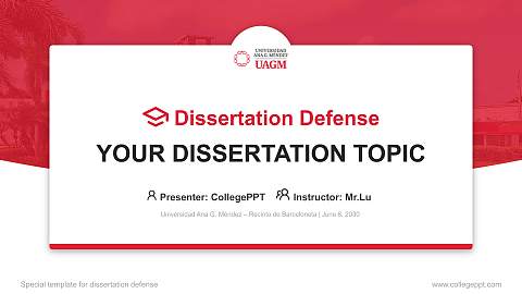 Universidad Ana G. Méndez – Recinto de Barceloneta Graduation Thesis Defense PPT Template
