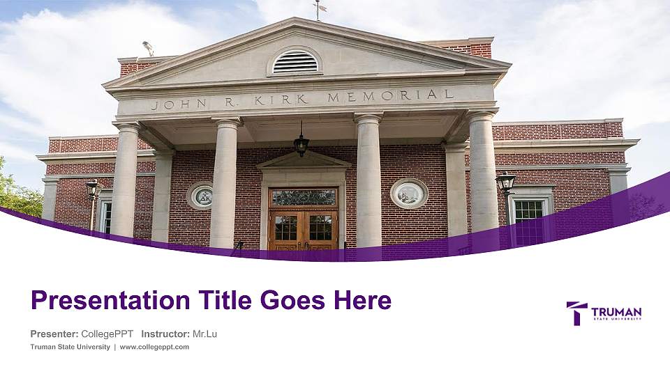 Truman State University Course/Courseware Creation PPT Template16:9 ratio PPT effect preview image