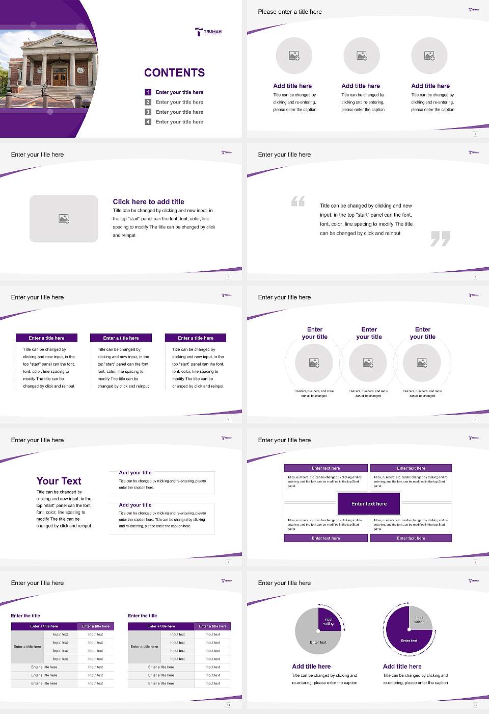 Truman State University Course/Courseware Creation PPT Template16:9 ratio PPT effect preview image2