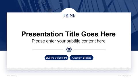 Trine University National Scholarship Defense PPT Template