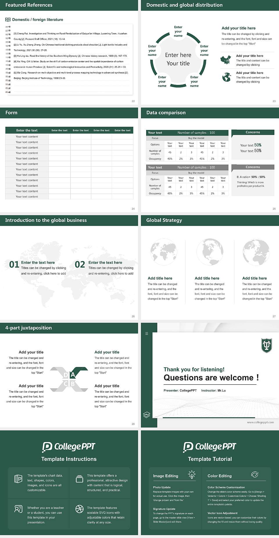 Tulane University of Louisiana Thesis Proposal/Graduation Defense PPT Template4:3 ratio PPT effect preview image4