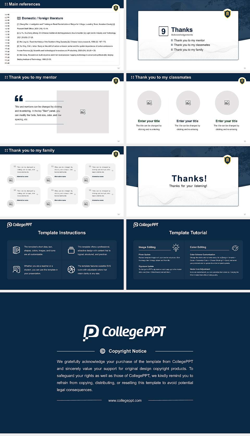 Truett Mcconnell University Graduation Thesis Defense PPT Template16:9 ratio PPT effect preview image7