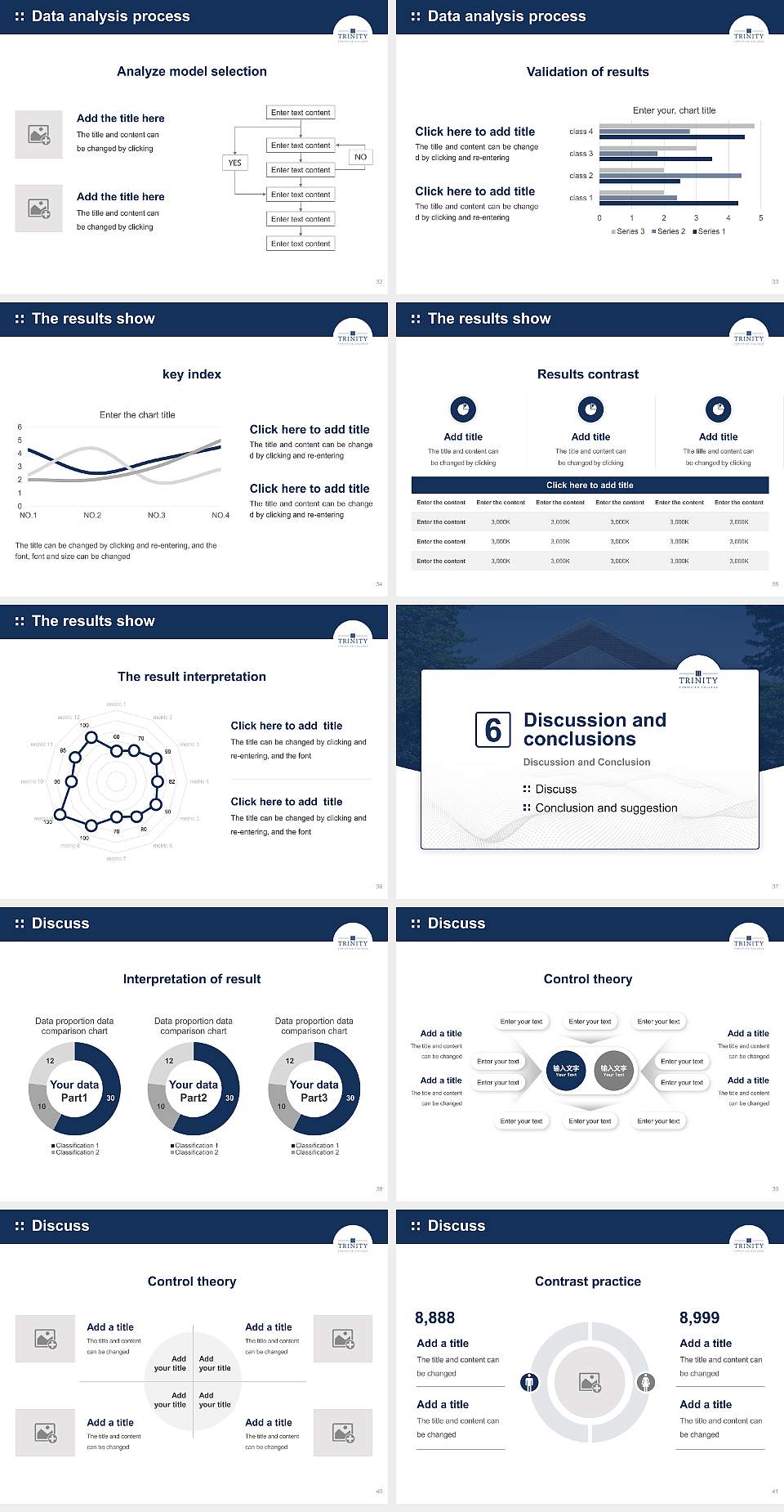 Trinity Christian College Graduation Thesis Defense PPT Template4:3 ratio PPT effect preview image5