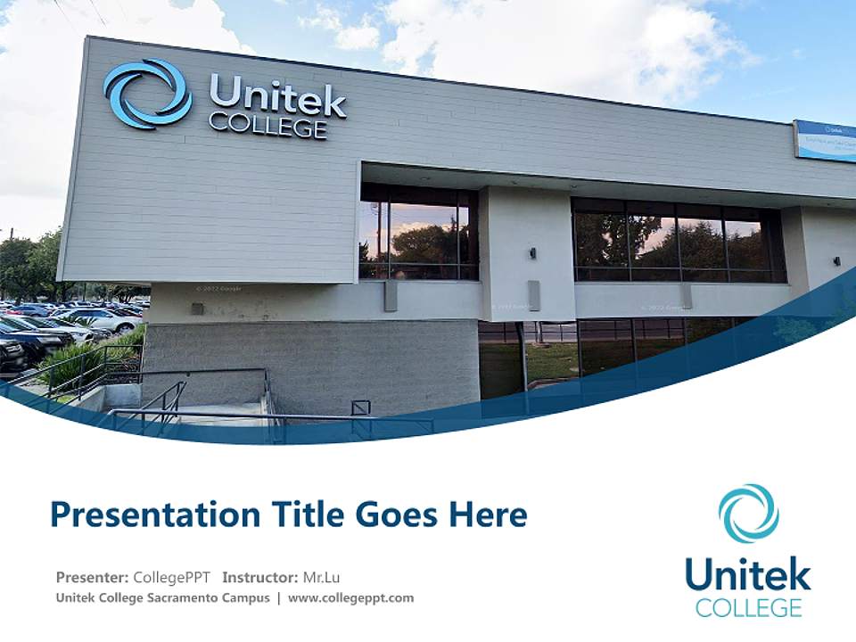 Unitek College Sacramento Campus Course/Courseware Creation PPT Template4:3 ratio PPT effect preview image5