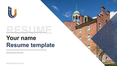 United Lutheran Seminary Resume PPT Template