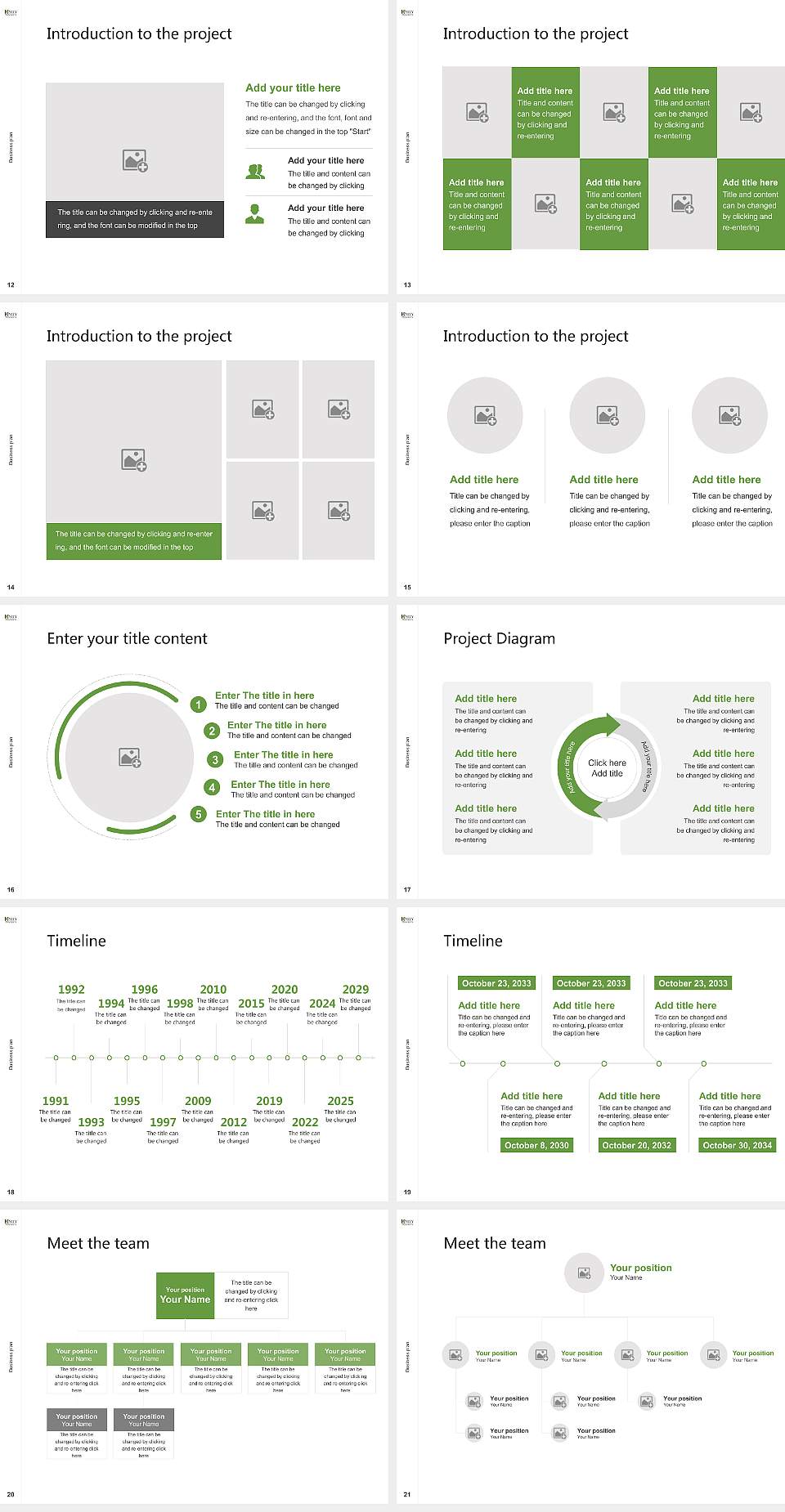 Unity Environmental University Competition/Entrepreneurship Contest PPT Template4:3 ratio PPT effect preview image3