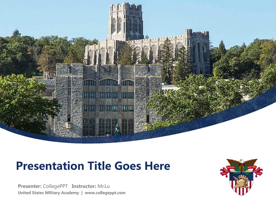 United States Military Academy Course/Courseware Creation PPT Template4:3 ratio PPT effect preview image5
