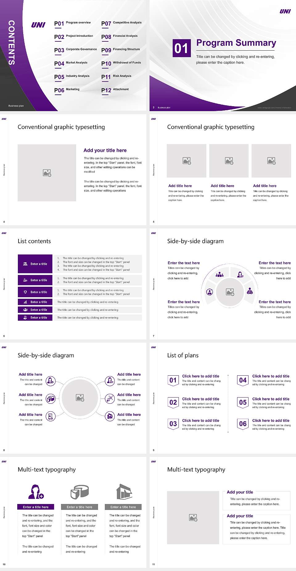 University of Northern Iowa Competition/Entrepreneurship Contest PPT Template4:3 ratio PPT effect preview image2
