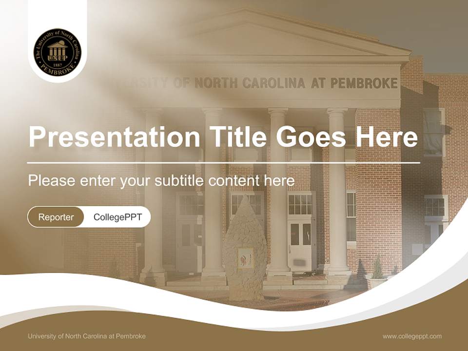 University of North Carolina at Pembroke Lecture Sharing and Networking Event PPT Template4:3 ratio PPT effect preview image4
