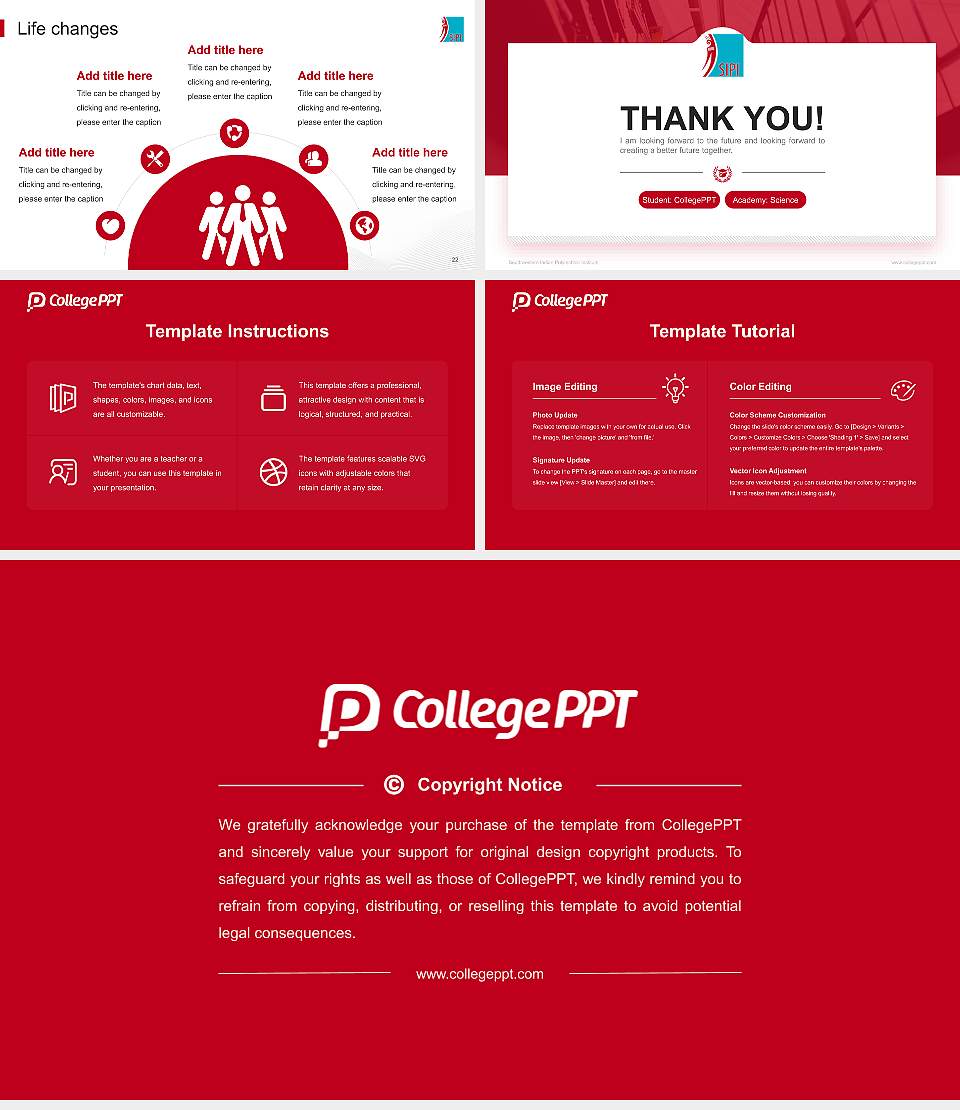 Southwestern Indian Polytechnic Institute National Scholarship Defense PPT Template16:9 ratio PPT effect preview image4