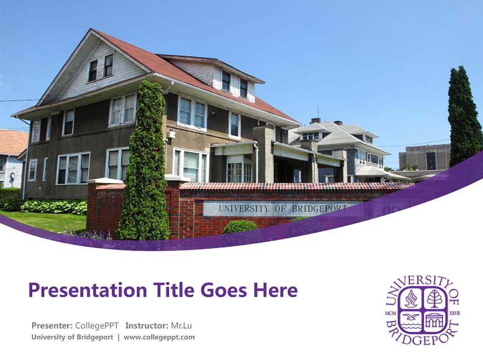 University of Bridgeport Course/Courseware Creation PPT Template4:3 ratio PPT effect preview image5